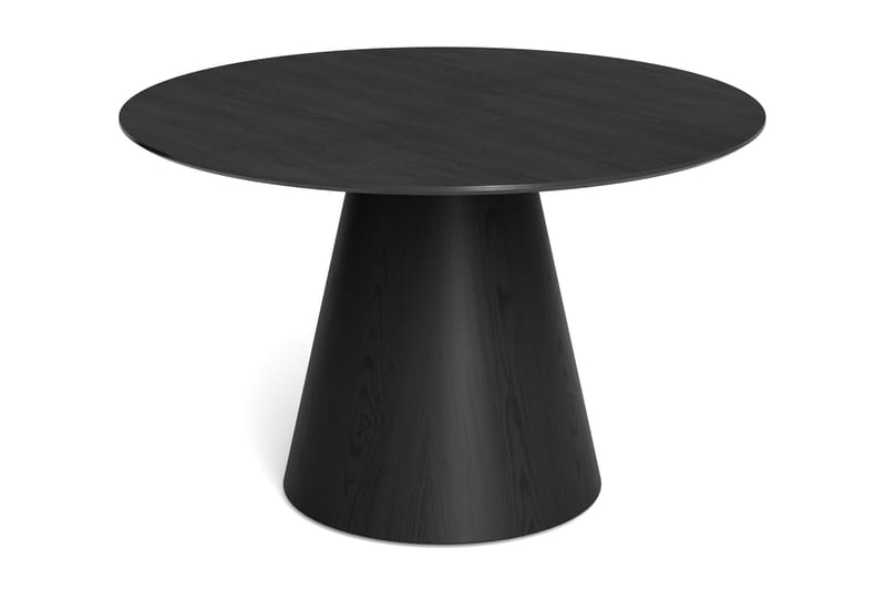 Siena Matgrupp runt 130 cm Svart med 6 Nibe Matstolar - Svart - Products - Möbler - Bord & matgrupp - Matgrupp