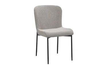 Siena Matgrupp runt 130 cm Valnöt med 6 Elsie Matstolar - Valnöt/Ljusgrå - Products - Möbler - Bord & matgrupp - Matgrupp