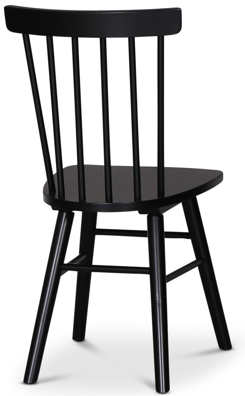 Sintorp matgrupp, runt matbord Ø115 cm inkl 4 st Orust pinnstolar - Svart marmor (Laminat) - Svart marmorlaminat - Products - Möbler - Bord & matgrupp - Matgrupp
