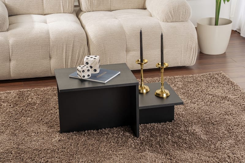 Soffbord Fabrony Soffbord 80x40 cm Svart - Products - Möbler - Bord & matgrupp - Soffbord
