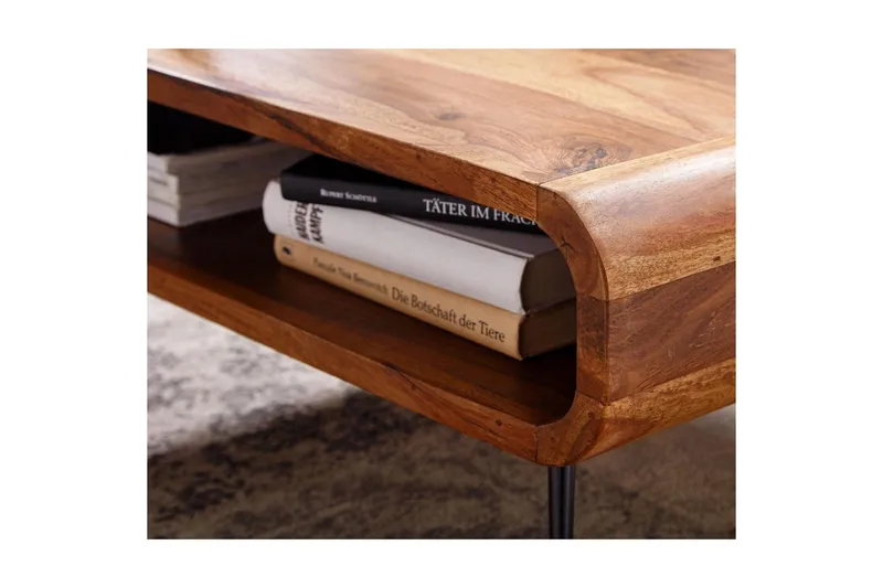 Soffbord Wohnling Massivt trä rektangulär rundade hörn lantligt - Products - Möbler - Bord & matgrupp - Soffbord