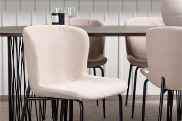 Stone Matgrupp 220 cm Oval med 4 Modesto stolar - Beige - Products - Möbler - Bord & matgrupp - Matgrupp