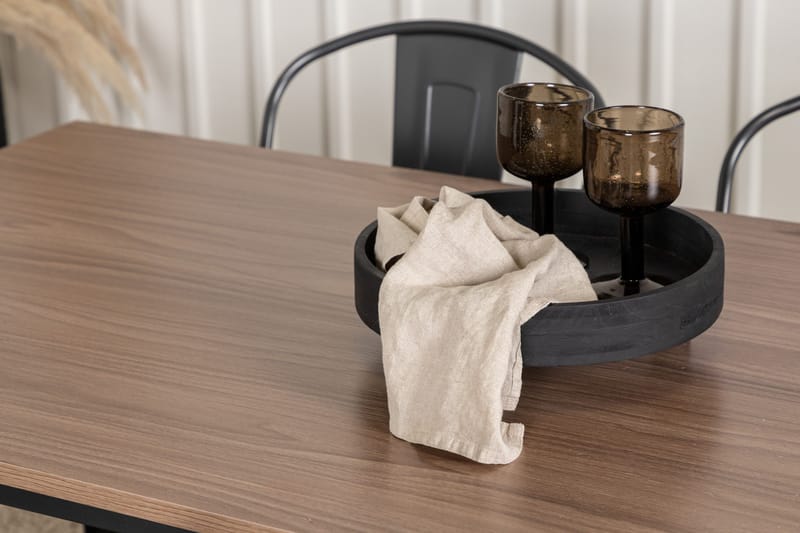 Tempe Matgrupp 140 cm Rektangulär med 4 Tempe stolar - Valnöt - Products - Möbler - Bord & matgrupp - Matgrupp