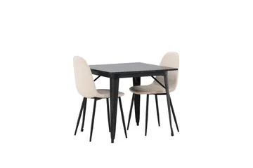 Tempe Matgrupp 80 cm Rektangulär med 2 Polar stolar - Beige - Products - Möbler - Bord & matgrupp - Matgrupp