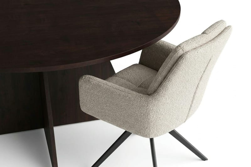 Vera Matgrupp runt 150 cm Rökt Ek med 6 Torsby Matstolar - Rökt ek - Products - Möbler - Bord & matgrupp - Matgrupp