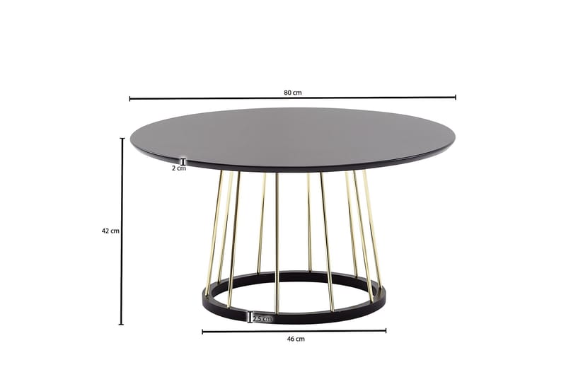 Wilhem Soffbord 80 cm Rektangulär - Svart - Products - Möbler - Bord & matgrupp - Soffbord