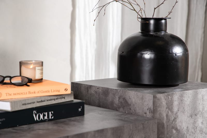 York High Travertin Soffbord 80 cm - Mörkgrå - Products - Möbler - Bord & matgrupp - Soffbord