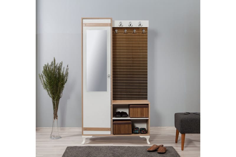 Brokind Klädförvaring 100 cm - Brun - Products - Möbler - Hallmöbler - Möbelset för hall & entre