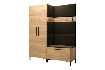 Dunvegan Hallmöbelset 158x44 cm - Mörkbrun - Products - Möbler - Hallmöbler - Möbelset för hall & entre