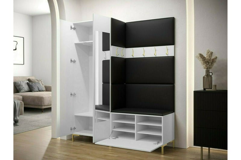 Dunvegan Hallmöbelset 158x46 cm - Svart - Products - Möbler - Hallmöbler - Möbelset för hall & entre