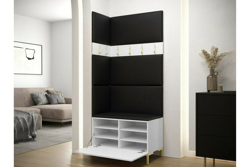 Dunvegan Hallmöbelset 84x46 cm - Svart - Products - Möbler - Hallmöbler - Möbelset för hall & entre