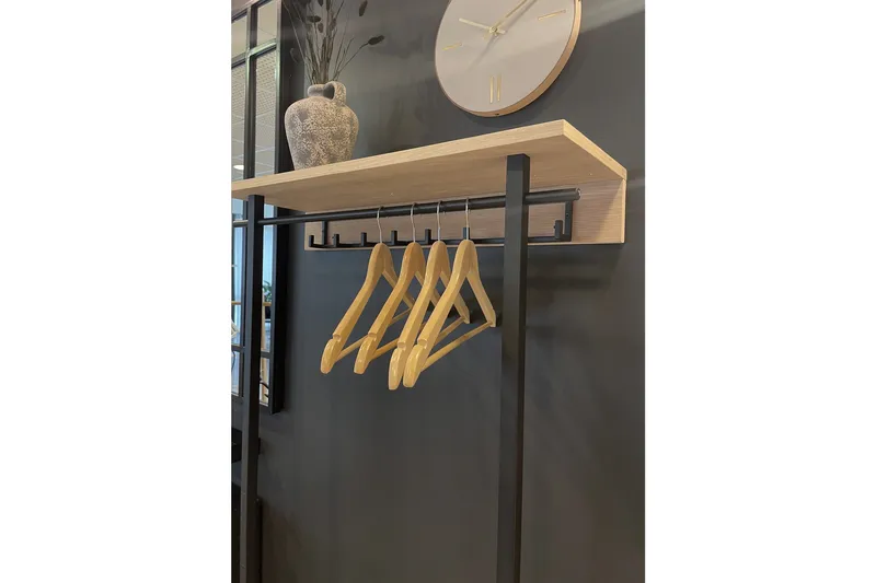 Ongayo Hallmöbelset 28x80 cm - Vit/Svart - Products - Möbler - Hallmöbler - Möbelset för hall & entre