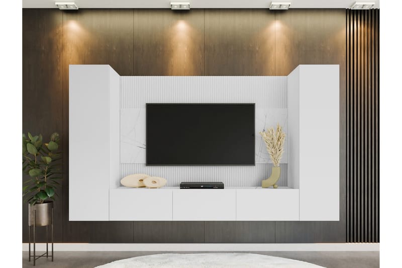 Bernice Tv-skåp 260x38 cm - Grön - Products - Möbler - TV- & Mediamöbler - TV-möbelset