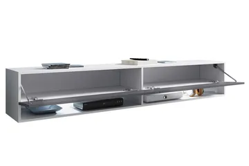 Brya Tv-skåp 180 cm - Vit/Natur - Products - Möbler - TV- & Mediamöbler - TV bänk & mediabänk