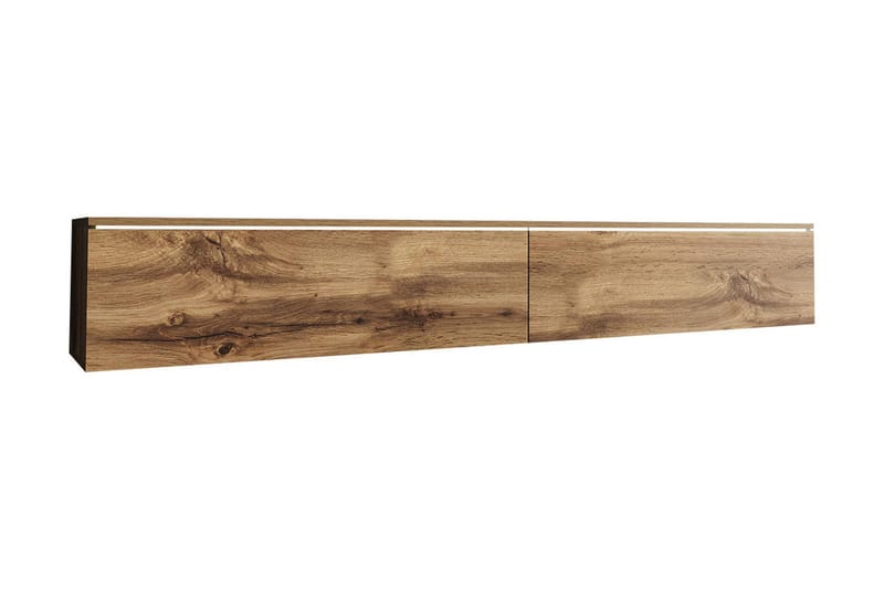 Cuguen Tv-skåp 180 cm Vit LED, Ljus Natur