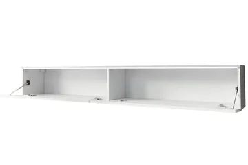 Cuguen Tv-skåp 180 cm Vit LED - Ljus Natur - Products - Möbler - TV- & Mediamöbler - TV bänk & mediabänk