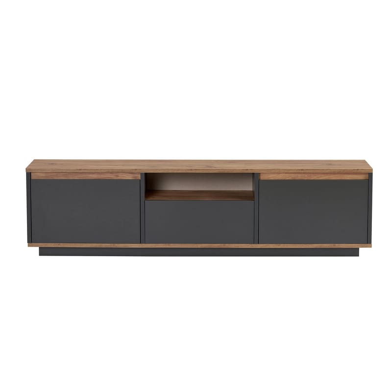 Domar Tv-bänk 160 cm - Antracit, Atlantic pine - Products - Möbler - TV- & Mediamöbler - TV bänk & mediabänk