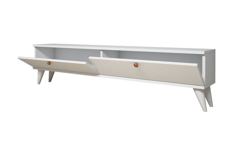 Gersby TV-Bänk 160 cm - Vit - Products - Möbler - TV- & Mediamöbler - TV bänk & mediabänk