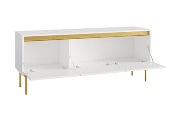 Hollander Tv-bänk 150 cm - Vit/Guld - Products - Möbler - TV- & Mediamöbler - TV bänk & mediabänk