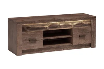 Indianapolis TV-bänk 137x42x53 cm - Vit Led-Belysning - Products - Möbler - TV- & Mediamöbler - TV bänk & mediabänk