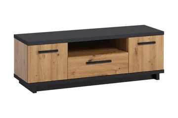 Ingram TV-bänk 40x135 cm - Ek/Svart - Products - Möbler - TV- & Mediamöbler - TV bänk & mediabänk