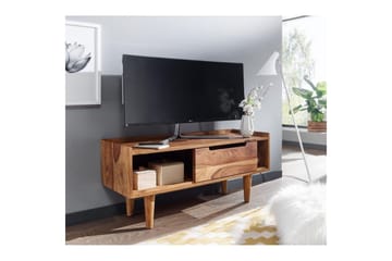 Lowboard Wohnling Massivt trä med förvaring 1 dörr trälben lantligt - Products - Möbler - TV- & Mediamöbler - TV bänk & mediabänk