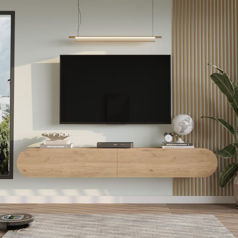 Lumina Tv-bänk 180 cm - Ek - Products - Möbler - TV- & Mediamöbler - TV bänk & mediabänk
