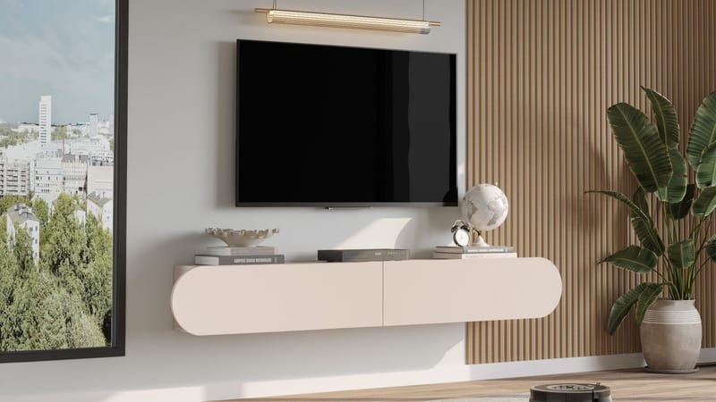 Lumina TV-bänk 180x29,5x31,6 cm - Sand - Products - Möbler - TV- & Mediamöbler - TV bänk & mediabänk