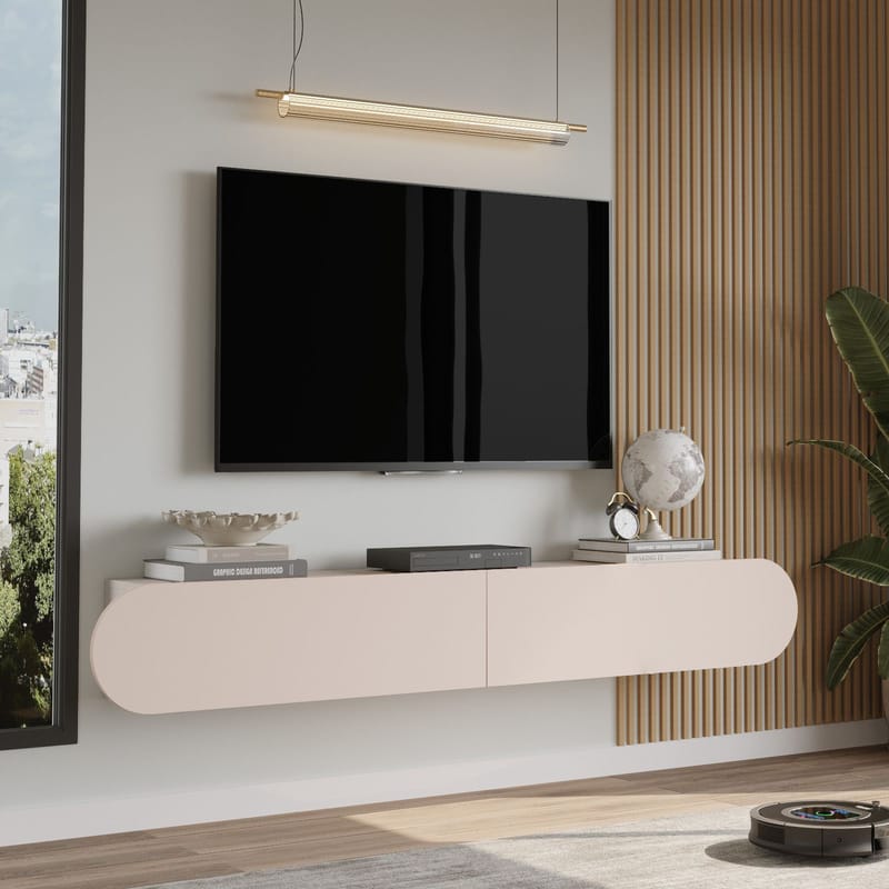 Lumina TV-bänk 180x29,5x31,6 cm - Sand - Products - Möbler - TV- & Mediamöbler - TV bänk & mediabänk