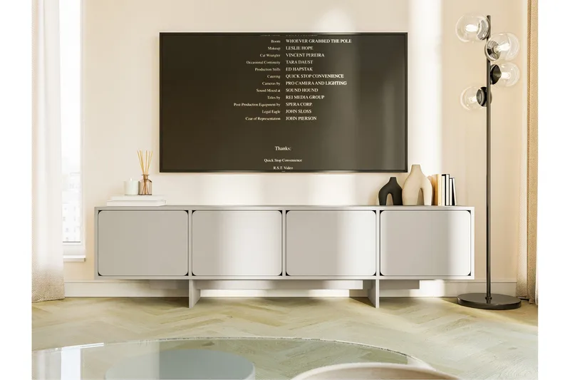 Marinport Tv-bänk 200 cm - Beige - Products - Möbler - TV- & Mediamöbler - TV bänk & mediabänk