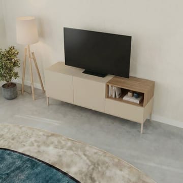 Morlen Tv-Bänk 140 cm - Santstone och naturlig ek - Products - Möbler - TV- & Mediamöbler - TV bänk & mediabänk