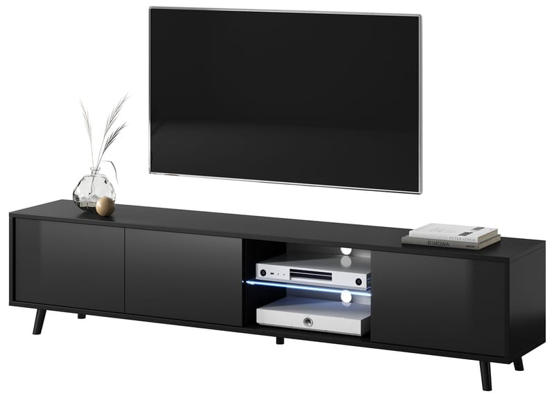 Vipan Tv-bänk 175 cm - Svart - Products - Möbler - TV- & Mediamöbler - TV bänk & mediabänk
