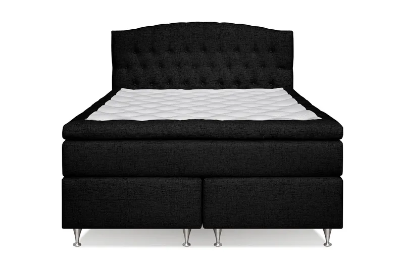 Belda Kontinentalsäng 160x200Fast/Medium - Svart - Products - Möbler - Säng - Kontinentalsäng