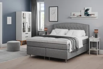 Belda Kontinentalsäng 160x200Medium - Grå - Products - Möbler - Säng - Kontinentalsäng