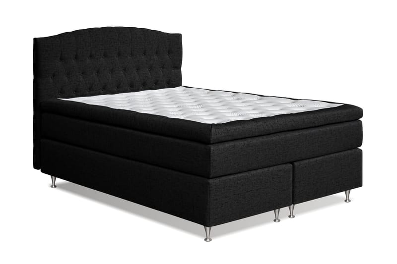 Belda Sängpaket 160x200 Fast/Medium - Svart - Products - Möbler - Säng - Kontinentalsäng
