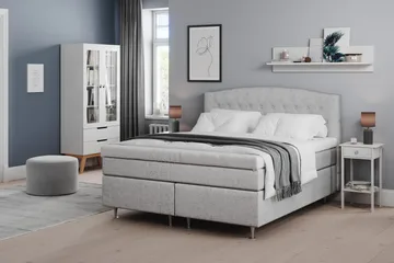 Belda Sängpaket 180x200 Fast/Medium - Ljusgrå - Products - Möbler - Säng - Kontinentalsäng