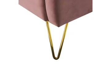 Benicio Sängram 160x200 cm - Rosa/Guld - Products - Möbler - Säng - Sängram & sängstomme