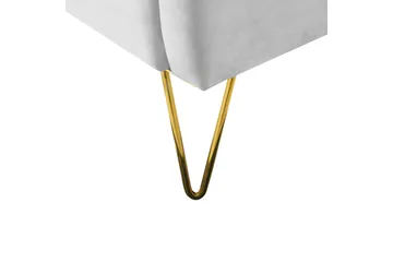 Benicio Sängram 180x200 cm - Grå/Guld - Products - Möbler - Säng - Sängram & sängstomme