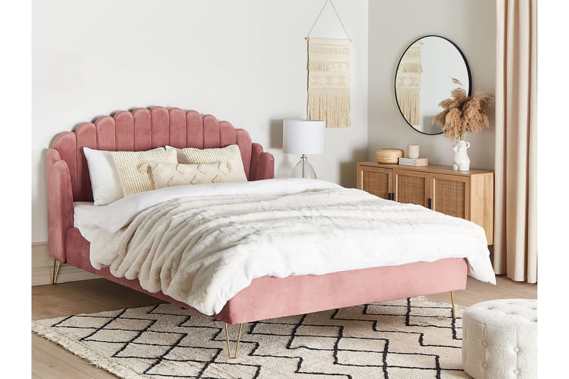 Benicio Sängram 180x200 cm - Rosa - Products - Möbler - Säng - Sängram & sängstomme