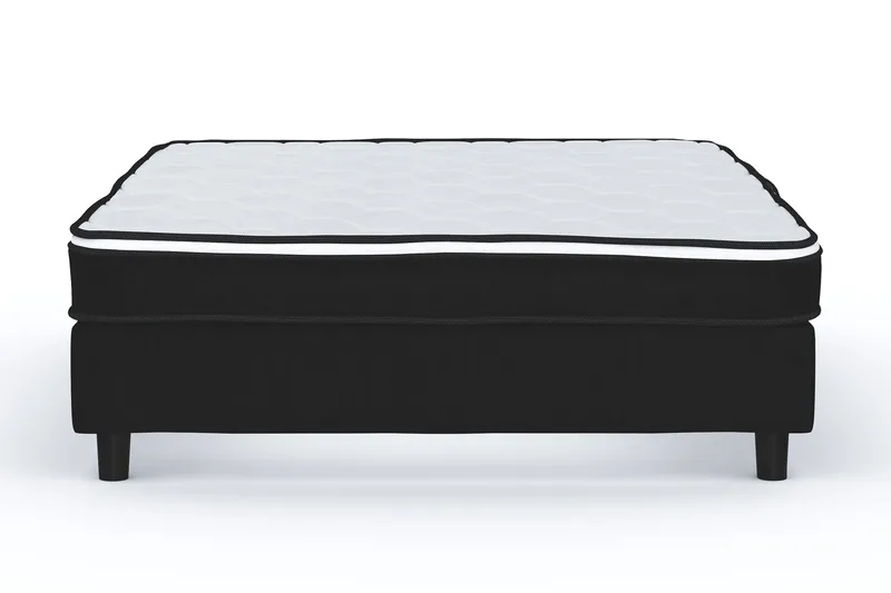 Billingen Kontinentalsäng 120x200 cm, Svart