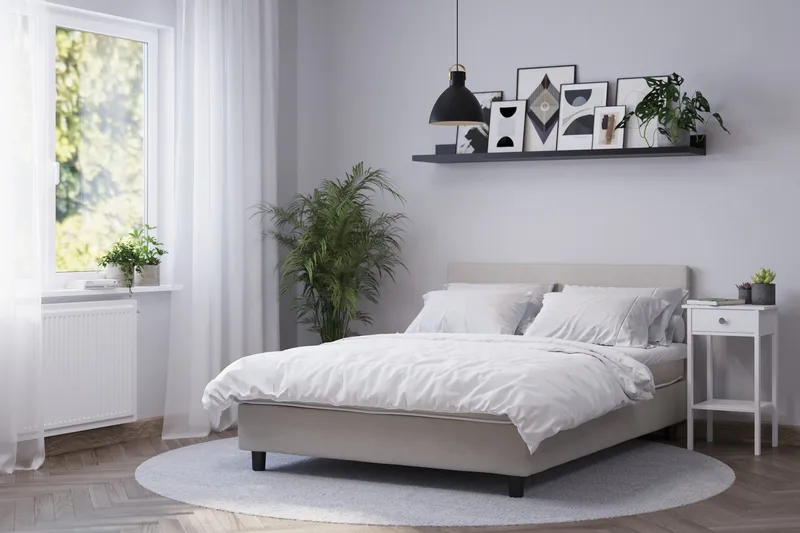 Billingen Kontinentalsäng 140x200 cm - Beige - Products - Möbler - Säng - Enkelsäng