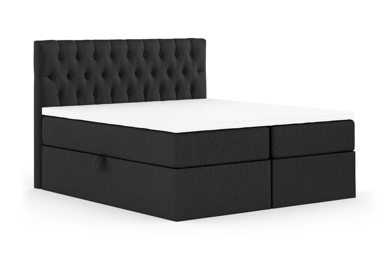 Boxy Komplett Sängpaket Box Bed 180x200 cm - Svart/Grå - Products - Möbler - Säng - Säng med förvaring