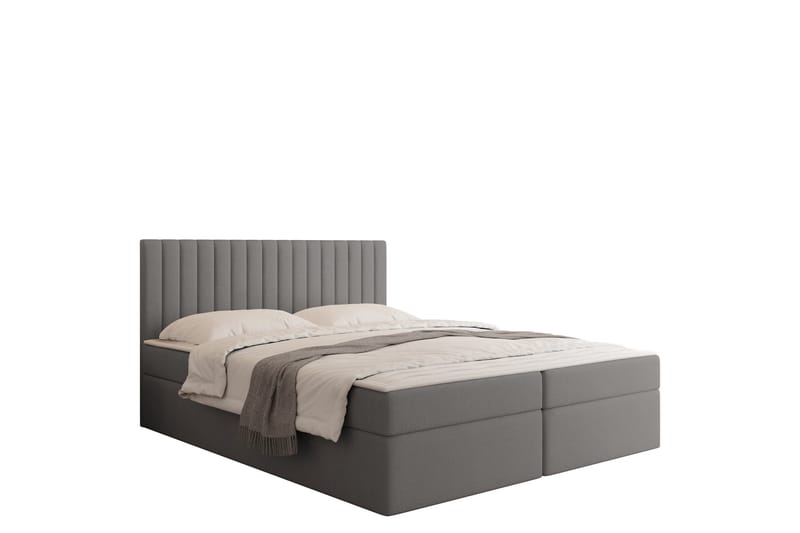 Calrosor Sängpaket Kontinentalsäng med Förvaring 140x200 cm - Grå - Products - Möbler - Säng - Komplett sängpaket