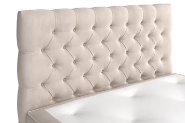 Celine Kontinentalsäng 120x200cm - Beige/Sammet - Products - Möbler - Säng - Kontinentalsäng