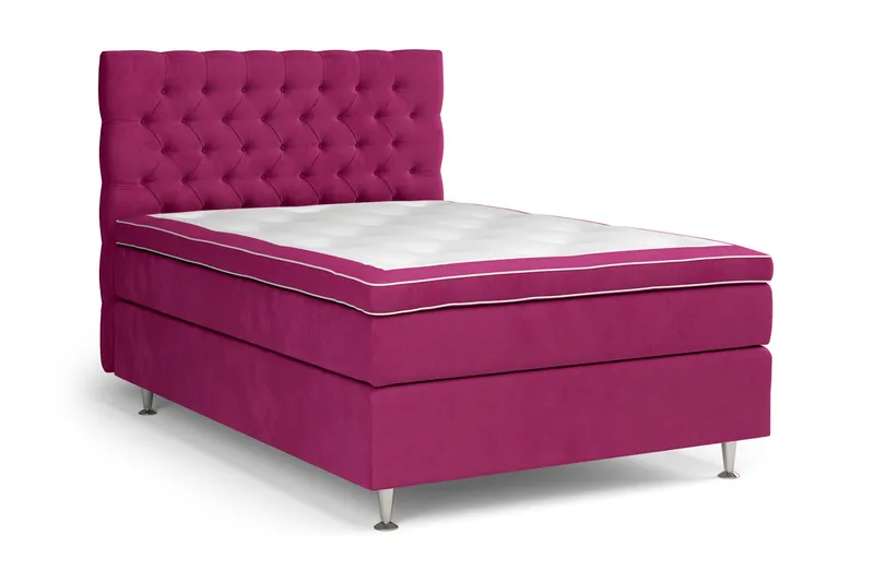 Celine Kontinentalsäng 120x200cm - Rosa/Sammet - Products - Möbler - Säng - Kontinentalsäng