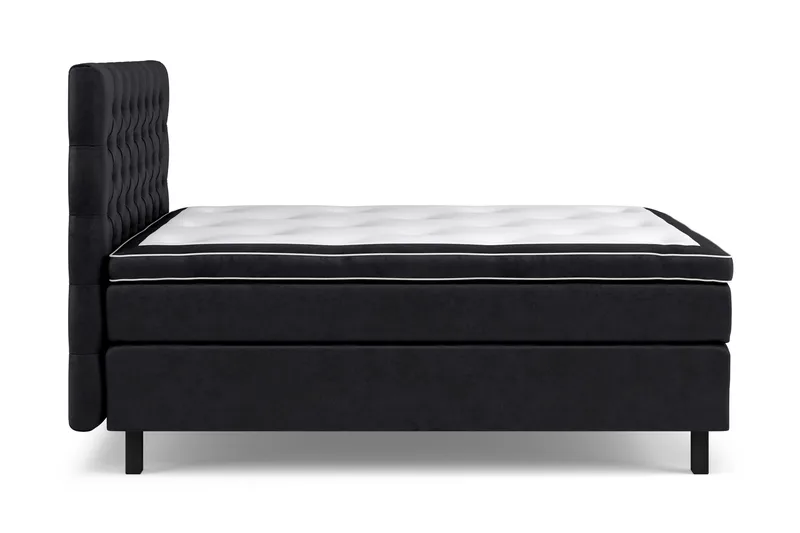 Celine Kontinentalsäng 120x200cm - Svart/Sammet - Products - Möbler - Säng - Kontinentalsäng