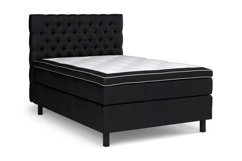 Celine Kontinentalsäng 140x200cm - Svart/Sammet - Products - Möbler - Säng - Kontinentalsäng