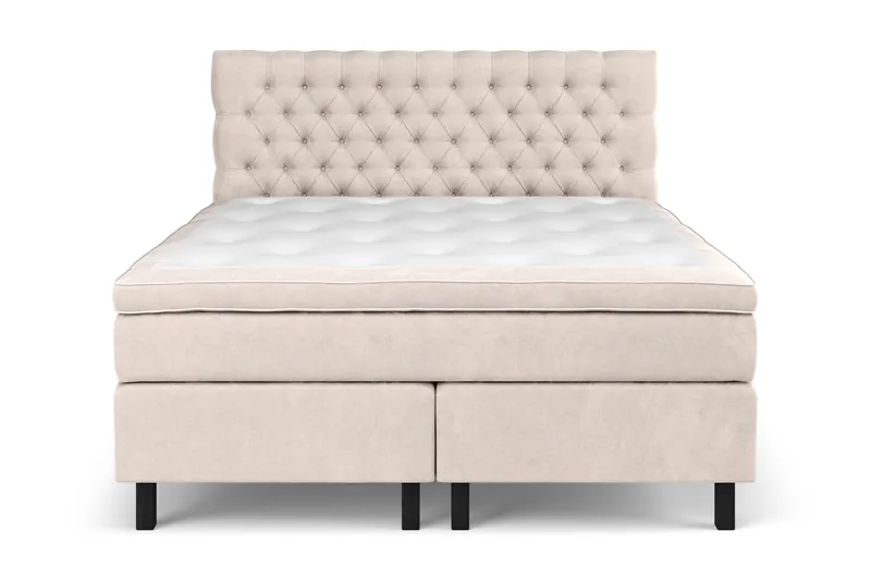 Celine Kontinentalsäng 160x200cm - Beige/Sammet - Products - Möbler - Säng - Kontinentalsäng