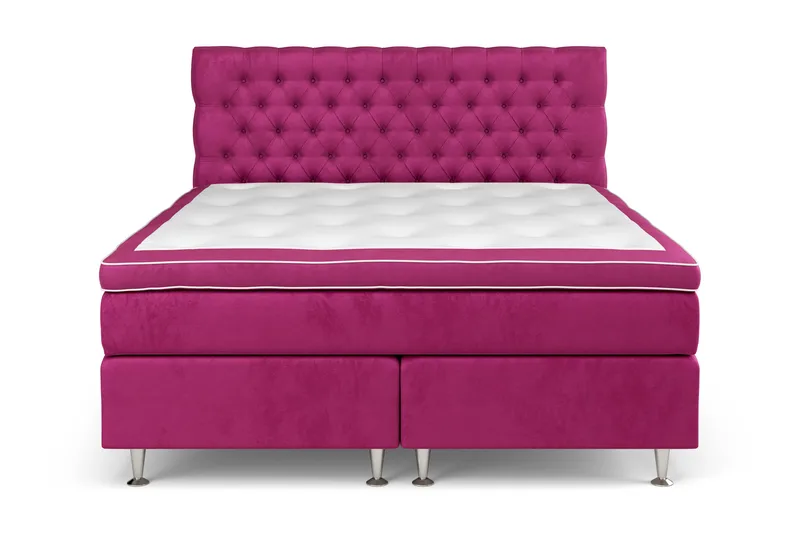 Celine Kontinentalsäng 180x200cm - Rosa/Sammet - Products - Möbler - Säng - Kontinentalsäng