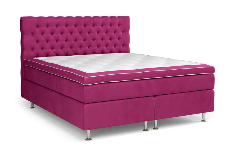 Celine Kontinentalsäng 180x200cm - Rosa/Sammet - Products - Möbler - Säng - Kontinentalsäng